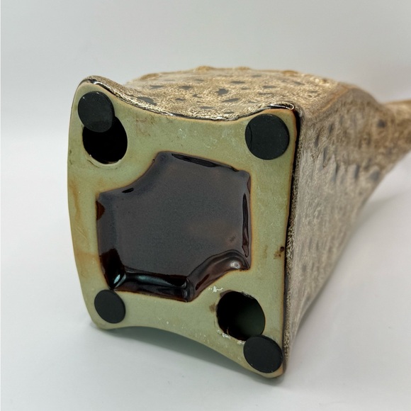 Pier One Vintage Ceramic Porcelain 13" Brown Speckled Modern Giraffe Figurine - Picture 6 of 6